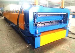 Double Layer Roofing Sheet Roll Forming Machine 915mm Raw Material Width
