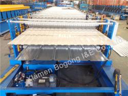 Double Level Metal Wall Panel Roll Forming Machine YX5-70.5-1128 YX12-218-1090