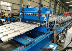 High Speed Corrugated Roofing Tile Roll Forming Machine 5-6m/Min